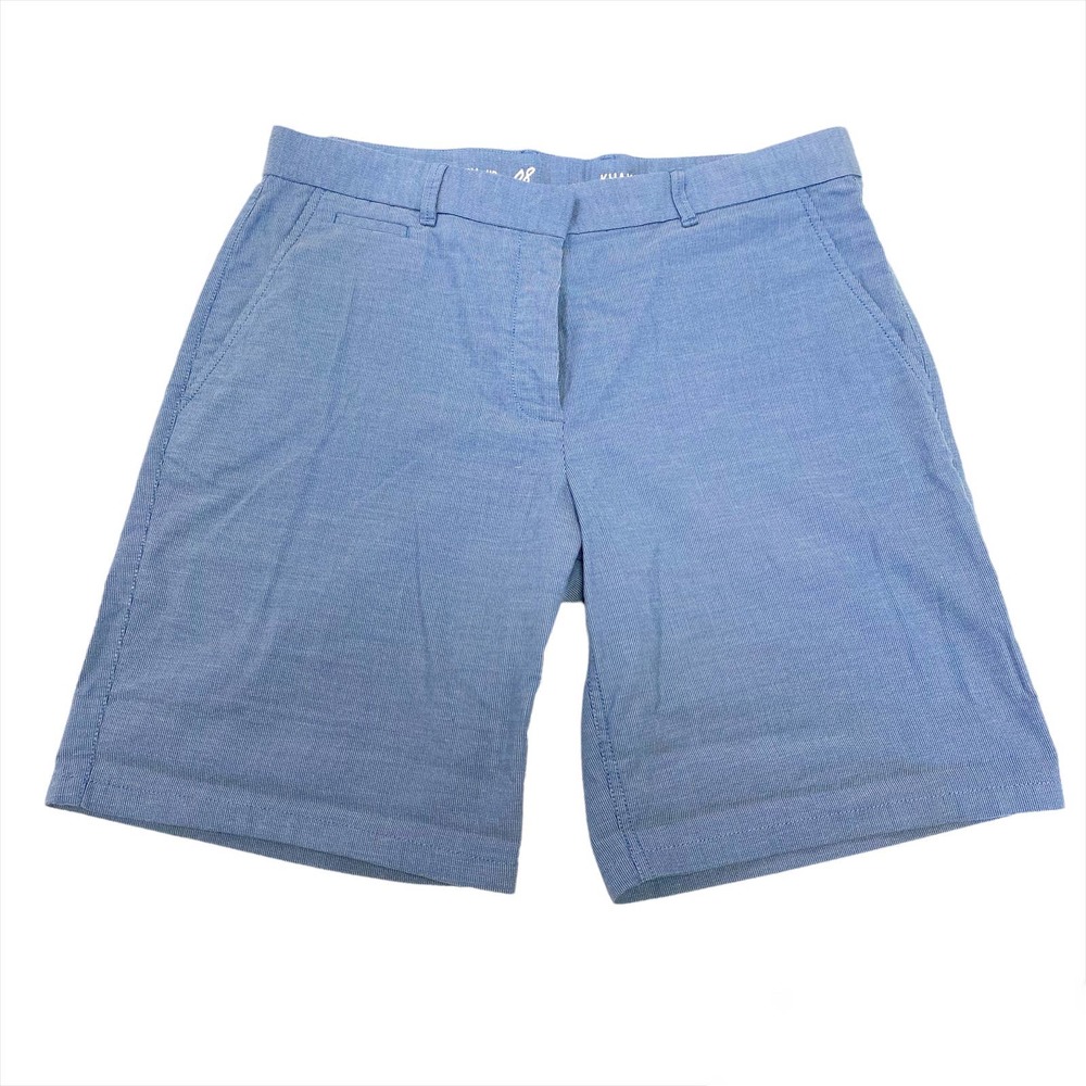 EUC Khakis by Gap Womens Blue Boyfriend Roll-up Shorts Size 8